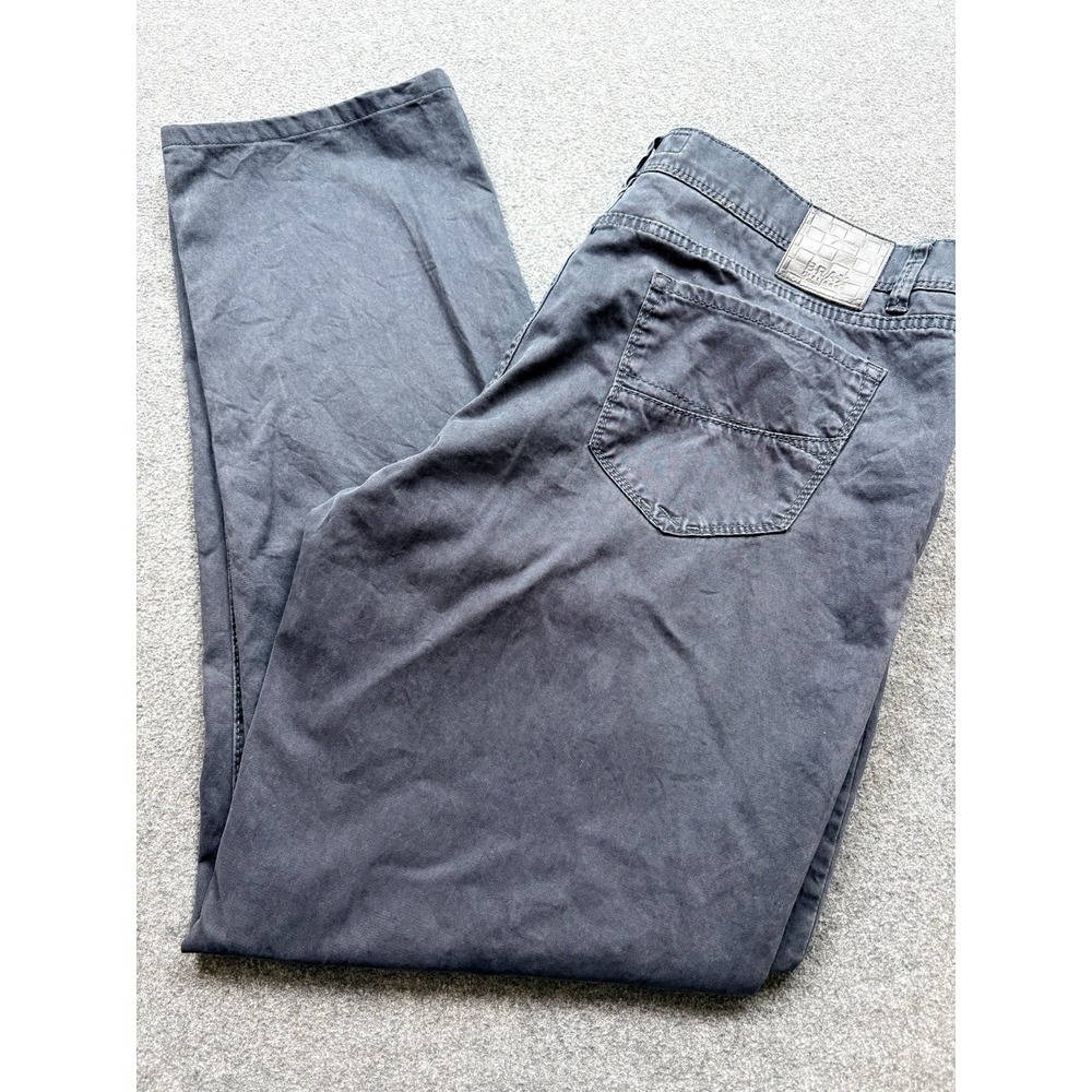 BRAX Pants Cadiz Mens 40 (38) x34 (30.5) Feel Good Straight Leg Lightweight Navy